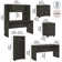 Echo Front 5 Piece Office Set with Hutch