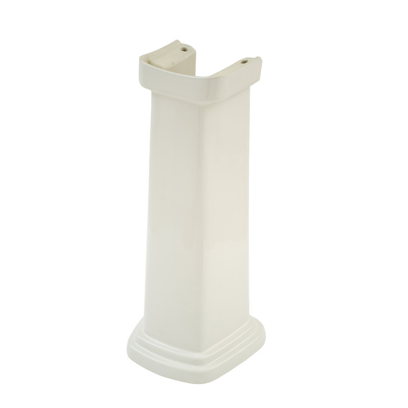 Promenade Ceramic Pedestal Bathroom Sink, Colonial White