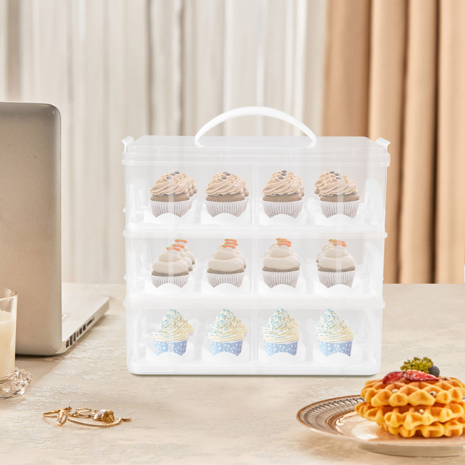 https://assets.wfcdn.com/im/92798037/compr-r85/2433/243317904/13-3-tier-stackable-cupcake-carrier-with-lid-holds-36-cupcakes-clear.jpg