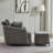 40.6'' Wide Swivel Barrel Chair and Storage Ottoman-101697582