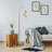 Rustic Open Cage Floor Lamp With Antique Brass Finish And Metal Shade, Footswitch Included