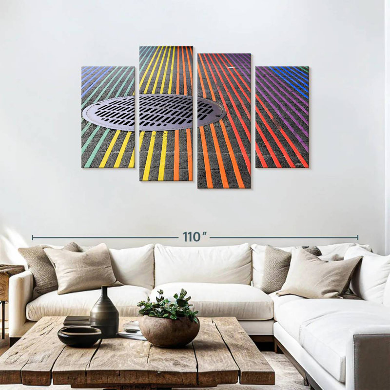 Sireci Castro District Rainbow Crosswalk, 48" H x 75" W