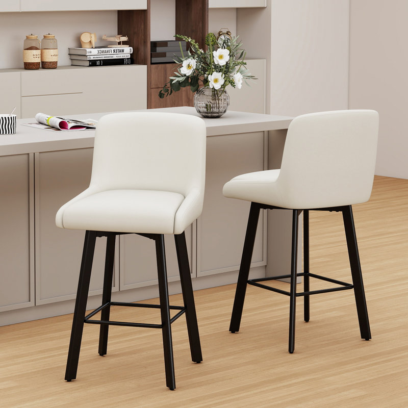Tabouret de bar 26 po H, 2, Beige, Tabouret de bar = siège d'une hauteur de 26 po