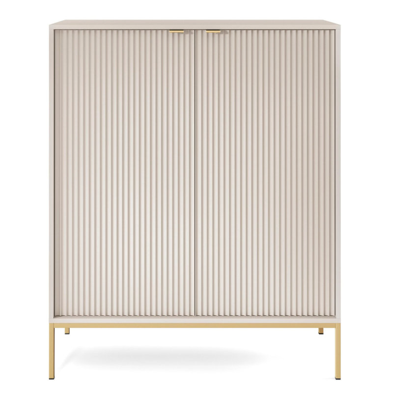 Biagino Accent Chest, Cream/Gold