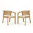 Elegant Set of 2 Dining Chairs with Comfortable Padded Seats for Modern and Classic Interiors.