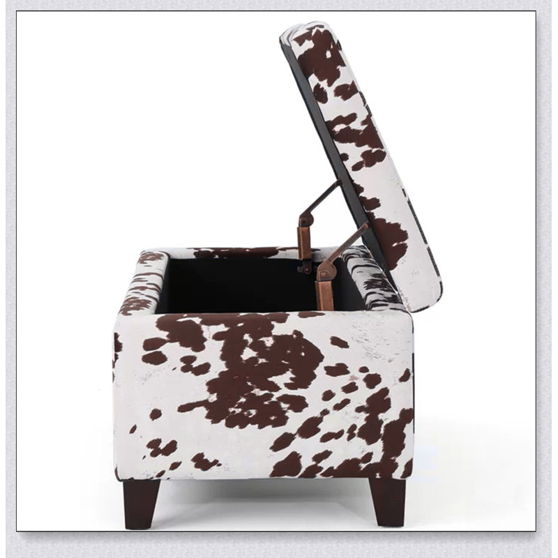 Repose-pieds de rangement moderne avec compartiment caché, parfait pour l'organisation du salon et des sièges supplémentaires.
