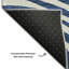 Tapis bleu Prisco lavable à la machine de qualité supérieure-1168530622