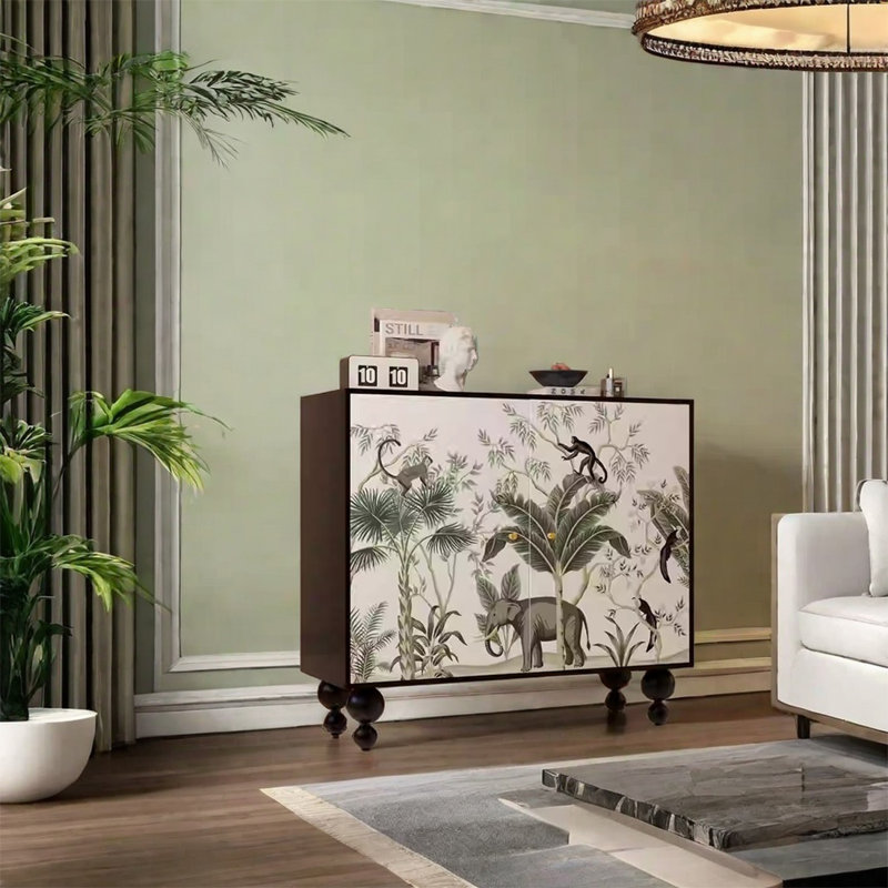 Armoire multi-rangement robuste avec plateau spacieux, Noir, noir, noir, noir