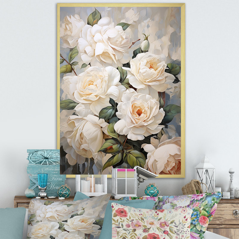 «Minimalisme», roses et passion I - roses, impressions sur toile, H 32 po x l 24 po, Cadre photo noir