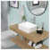 Hewei 15'' White Ceramic Rectangular Vessel Bathroom Sink with Faucet