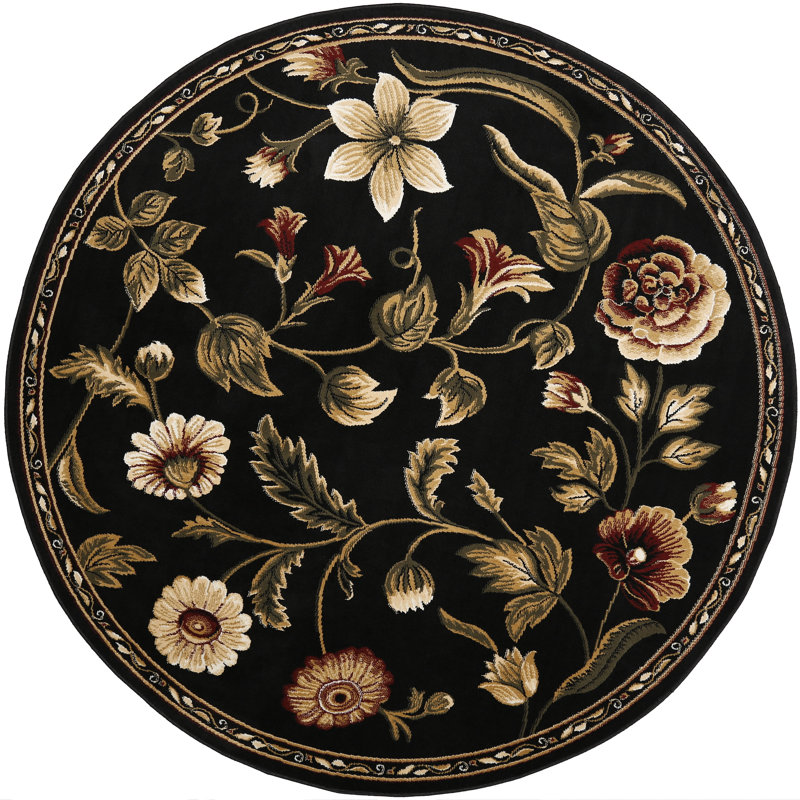 Tapis noir Gossard, Rond 7 pi 10 po