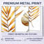 «Brown Tropical Beige Leaves I», ensemble de 2 impressions murales en métal bord de mer-2096570932
