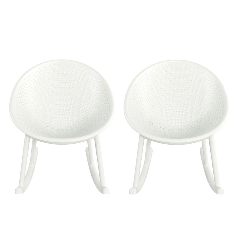Chaise berçante Gable, Blanc