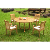 Fredson Outdoor 3 - Piece Teak Bistro Set