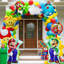 Super Mario Balloon Party Decorations, 92Pcs Super Mario Birthday Decorations Balloons Set