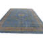 Hand Knotted Wool Area Rug in Blue And Yellow
