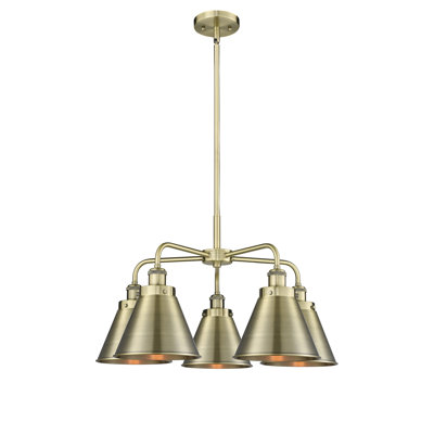 Amalle 5 - Light Glass Dimmable Chandelier