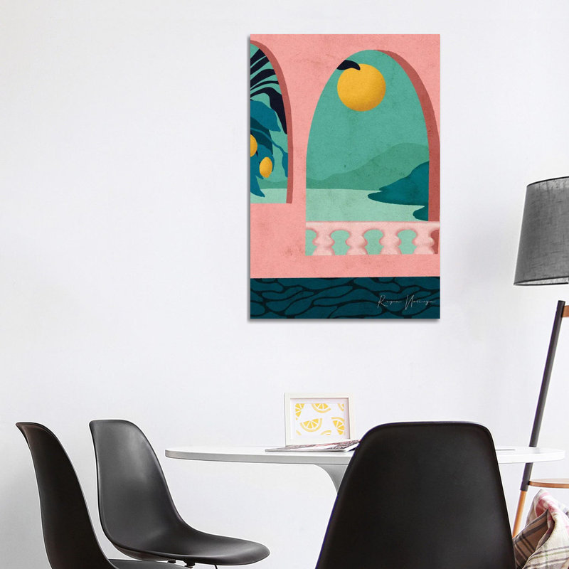 «Positano» par Reyna Noriega, impression sur toile tendue, H 40 po x l 26 po x P 1,5 po