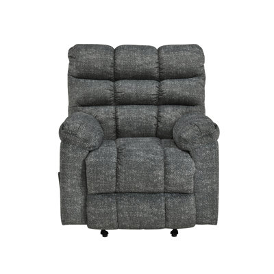 Fauteuil inclinable oscillant, gris foncé