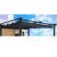 Toile de remplacement pour pergola d'extérieur de 10 pi x 10 pi - Protégée, hydrofuge, simple à installer, grise, résistante au soleil, à l'eau et facile à installer