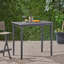 Table de bar rectangulaire d'extérieur en bois d'acacia - Gris foncé-508648904