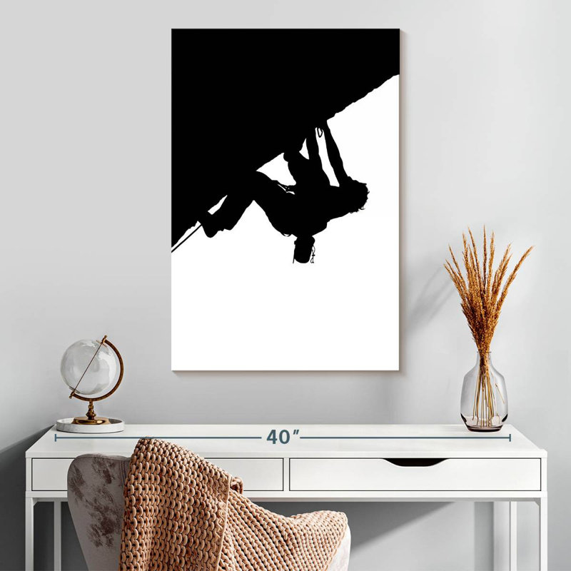 Rock Climbing Silhouette, 30" H x 20" W