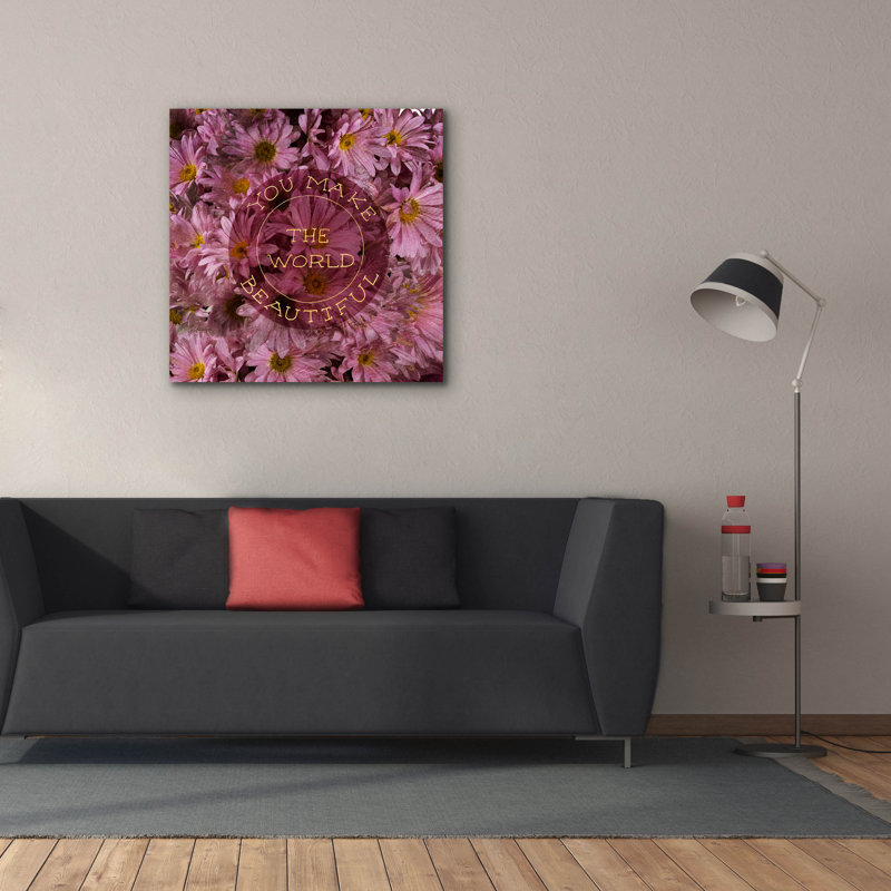 «Epic Graffiti» Flowersay 4 »par Art Licensing Studio, art mural sur toile, 37 po x 37 po, H 37 po x l 37 po x P 1,5 po