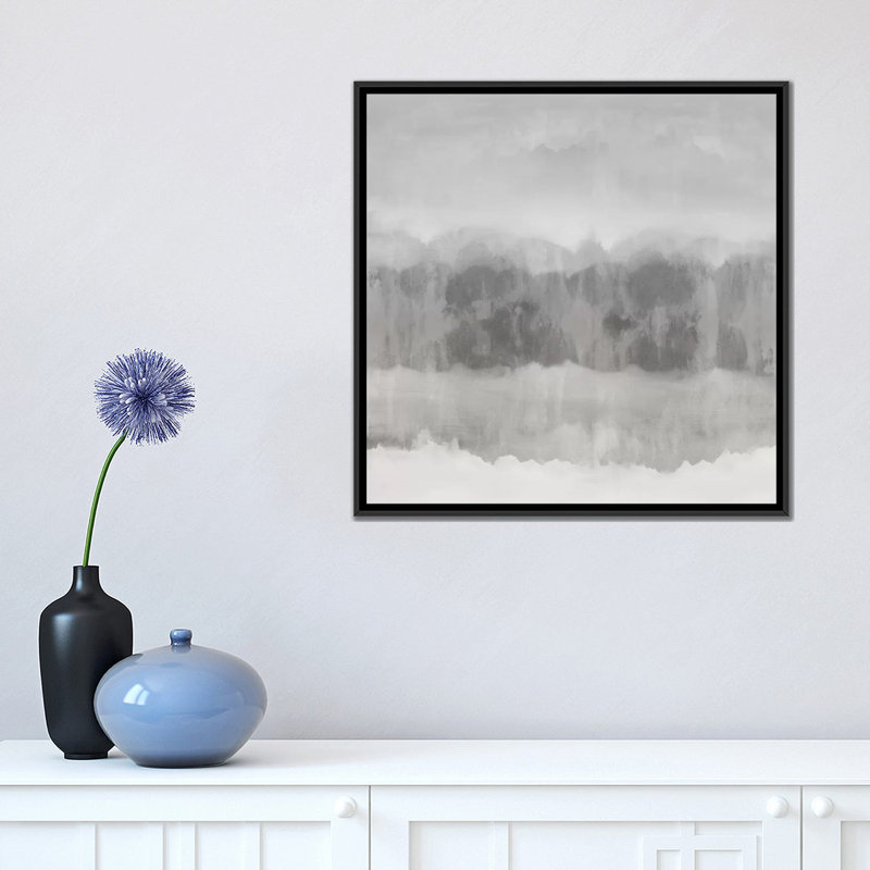 « subtil mouvement ii », reproduction d’art sur toile tendue, H 18 po x l 18 po x P 1,5 po, Toile avec cadre flottant noir