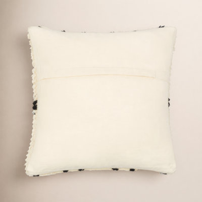 Cyan Geometric Wool Pillow Cover