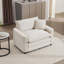 Fauteuil d'appoint simple en velours côtelé-1410417122