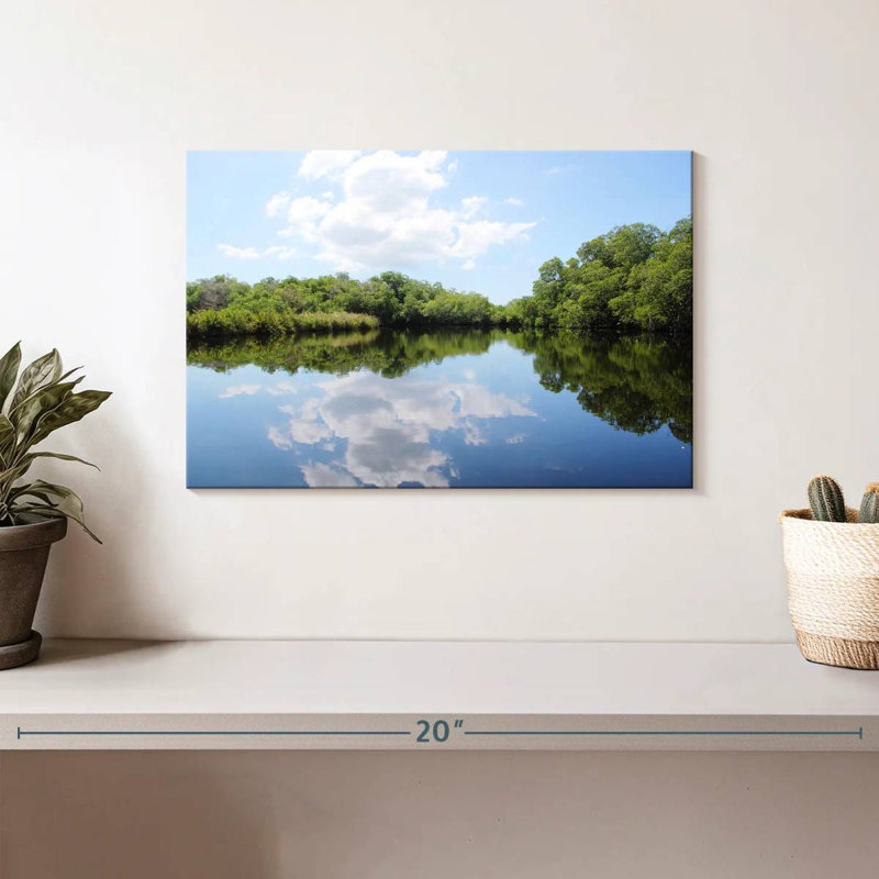 Reflet des arbres du lac Alvord