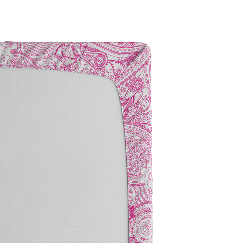 Drap-housse floral en microfibre, Drap-housse de taille simple