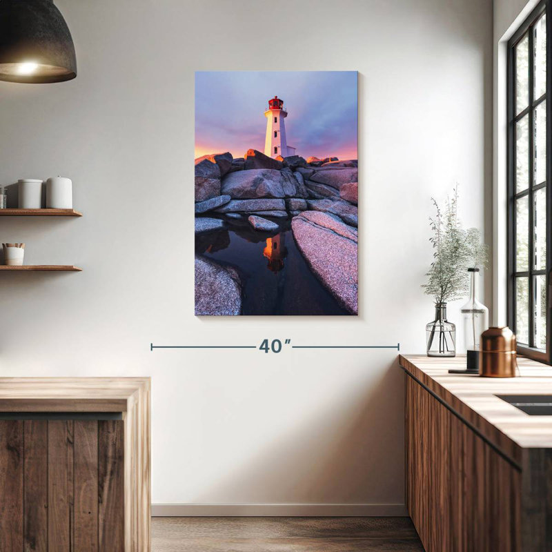Aletra Peggys Point Lighthouse Vista, 39" H x 26" W