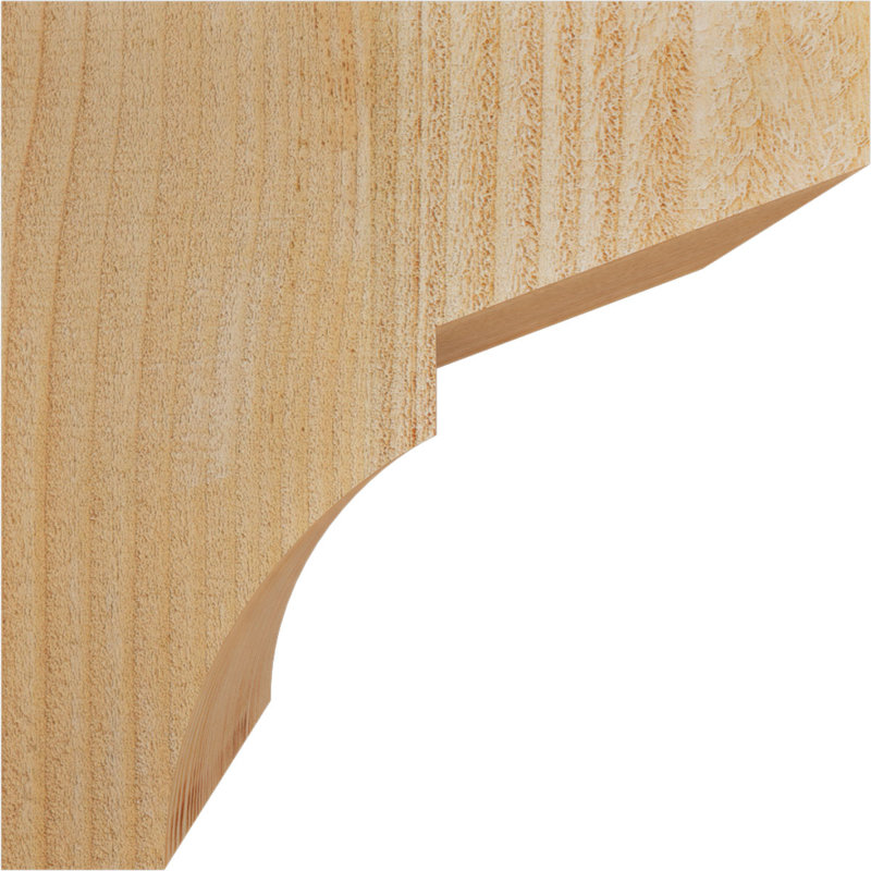 Corbeau Monterey, H 10 po x l 6 po x P 10 po, Sapin de Douglas, Sciage brut