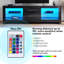 160*40*50cm LED TV Cabinet with 16 Colours and 4 Lighting Modes,Stand for TVs up to 65”-1474637728