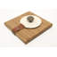 Porte-serviette en bois crème aux algues
