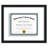 Saylem 12.5" x 15" Floating Picture Frame for Certificates and Diplomas - Black