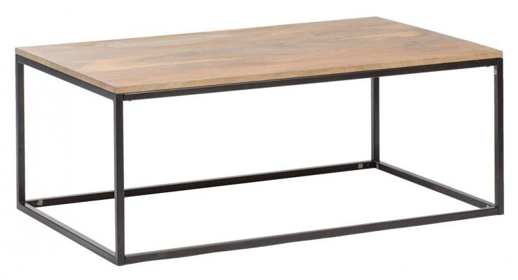Pols Solid Wood Solid Coffee Table, 45 cm H x 117 cm W x 70 cm D