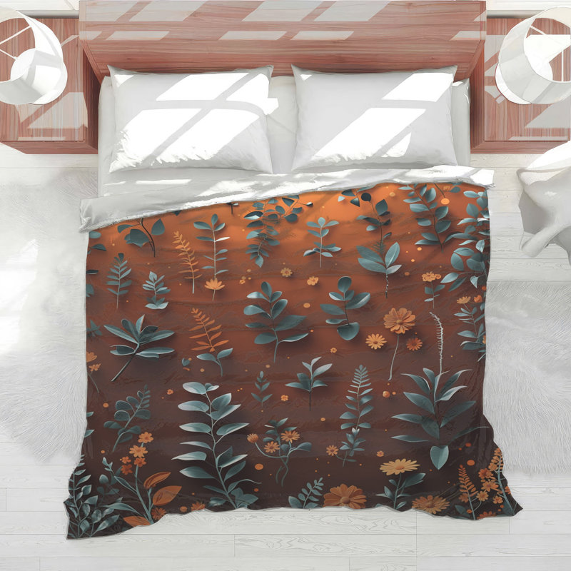 Édredon à motif floral Boho Boho, Simple extra long