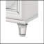 Table de chevet finition perle blanche