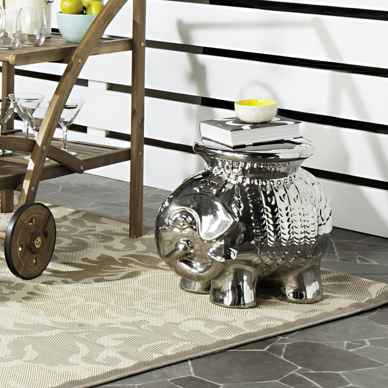 Tabouret de jardin Boston, argent