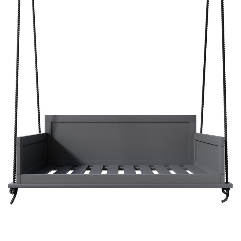 Balancelle en bois massif Nanning, 83.75", Grey