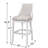 Solid Wood Bar Height Swivel Bar Chair-111192126
