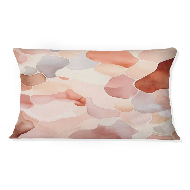 Coussin Nutshell Waves Abstract Watercolor IV - Abstract Shapes