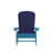 Chaises Adirondack en résine de polyester toutes saisons avec coussins Rangins-1054847153