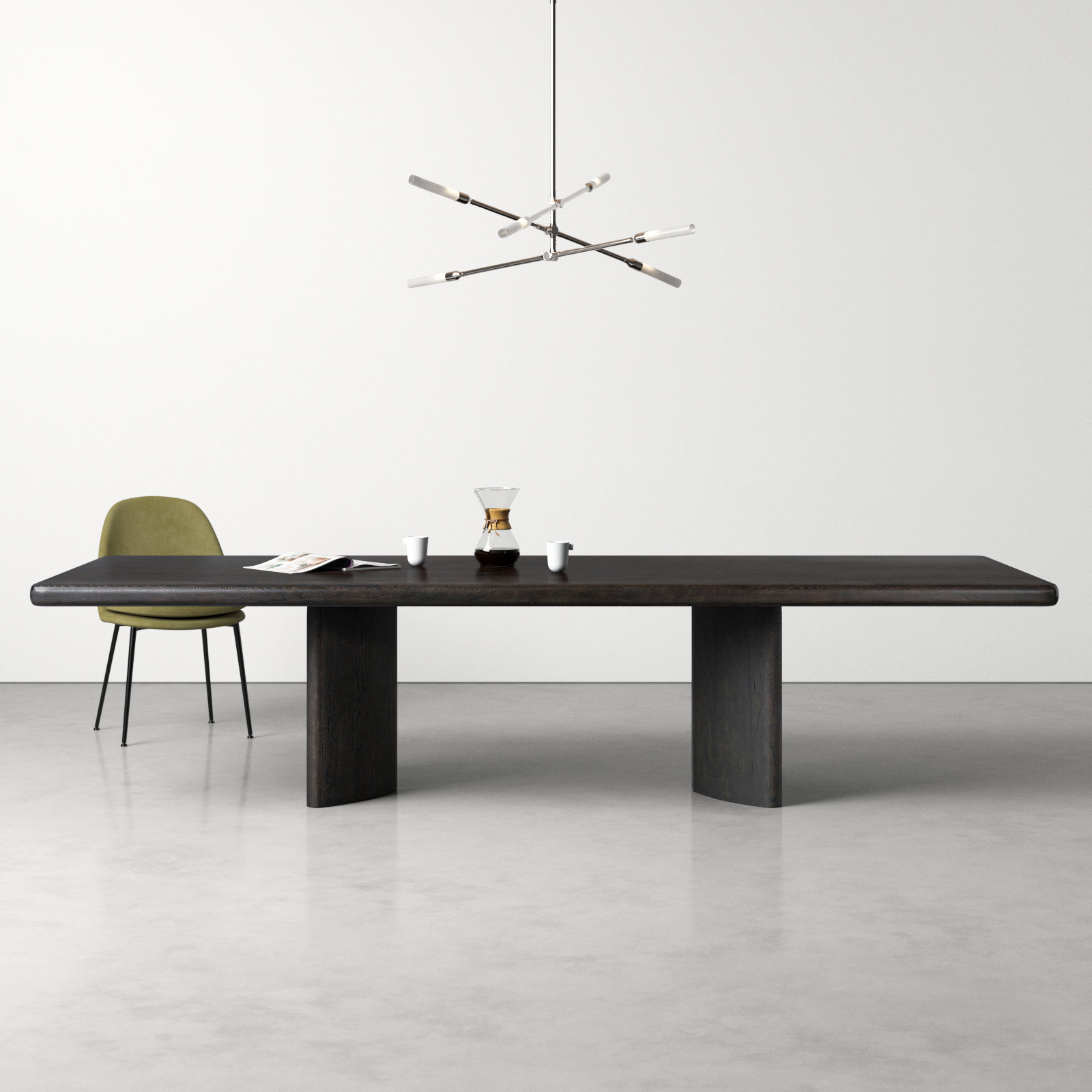 Imari 118'' Dining Table, Dark Espresso