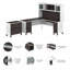 Ensemble de bureau avec rehausse Magomed-272313515