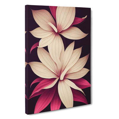 Lush Flowers - Wrapped Canvas
