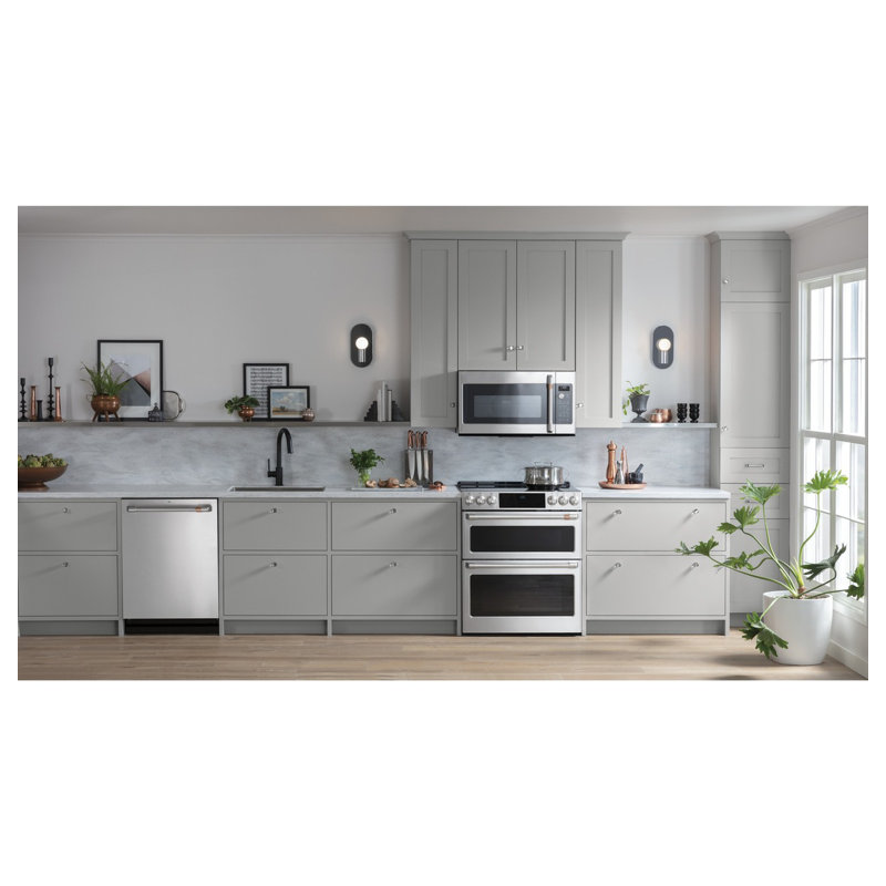 Café 30" 6.7 cu. ft. Smart Slide-in Electric Range with Induction Cooktop, Stainless Steel