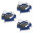 Intex River Run 1-Person Inflatable Connecting Floating Lounge Tube, 3 Pack